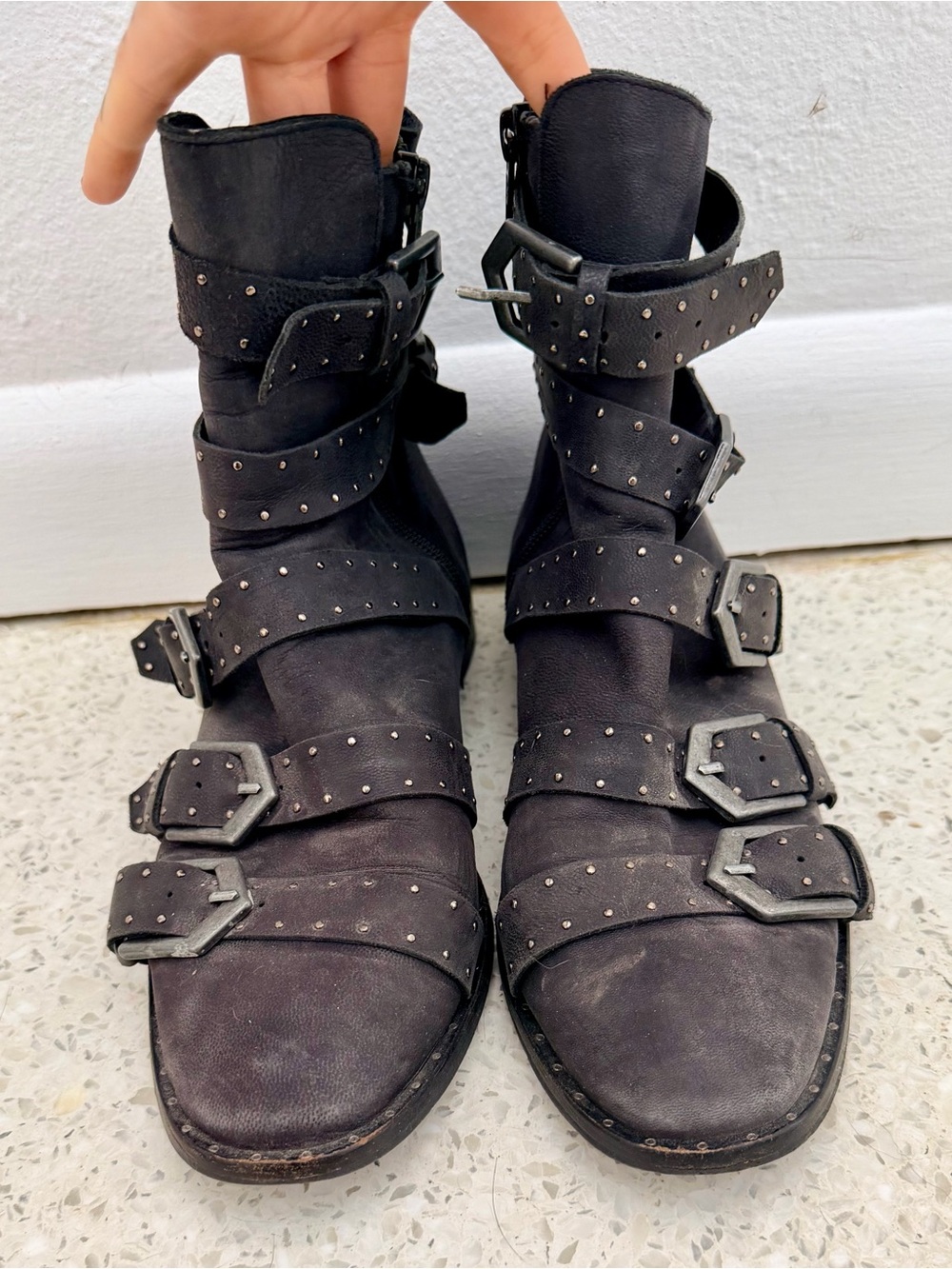 Vintage Free People punk boots ⛓️